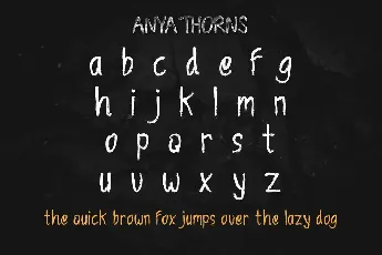 Anya Thorns Demo font