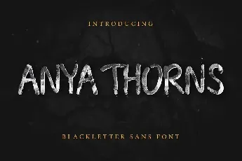 Anya Thorns Demo font