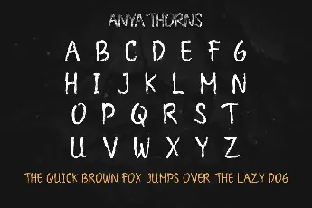 Anya Thorns Demo font