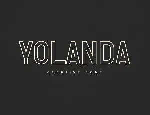 Yolanda font