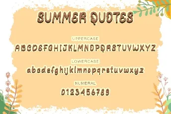 Summer Quotes Display font