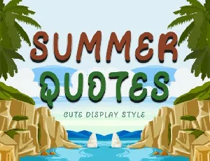 Summer Quotes Display font