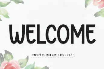 Welcome Display font