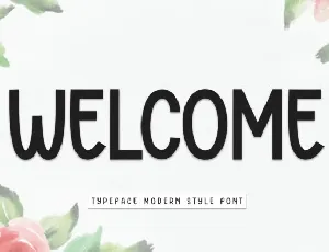 Welcome Display font