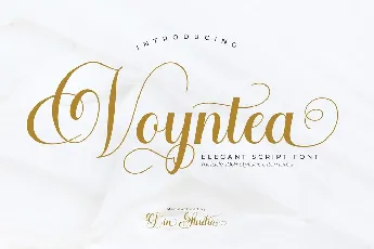 Voyntea Elegant Calligraphy Script font