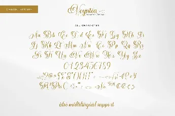 Voyntea Elegant Calligraphy Script font