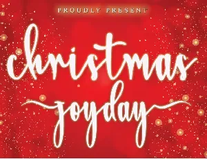 Christmas Joyday-PERSONAL USE font