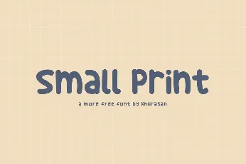 Small Print font