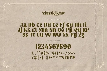 Classicismo font