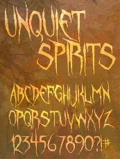 Unquiet Spirits font