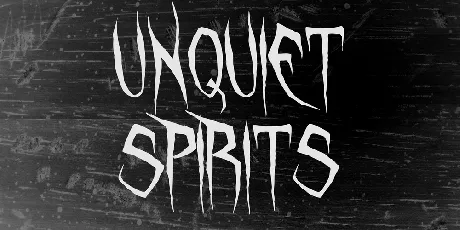 Unquiet Spirits font