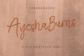 Ayesha Burns Demo font