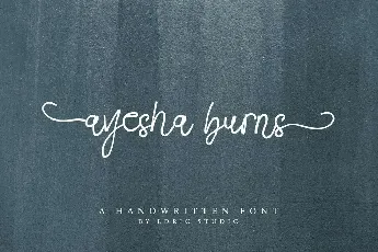 Ayesha Burns Demo font