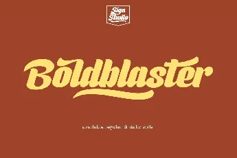 Boldblaster Script font