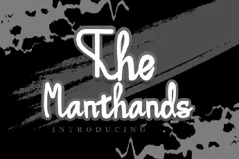 The Manthands Script font