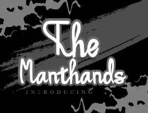 The Manthands Script font