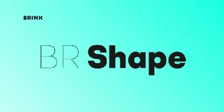 BR Shape Family font