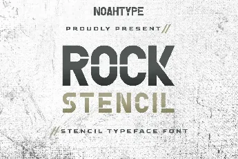 Rock Stencil font