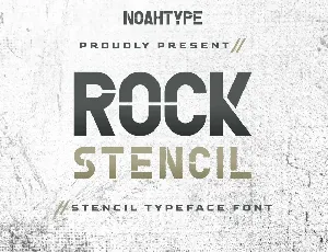 Rock Stencil font