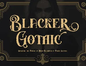 Blacker Gothic - Personal use font