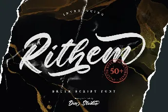 Rithem Brush Script font