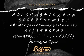 Rithem Brush Script font