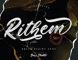 Rithem Brush Script font