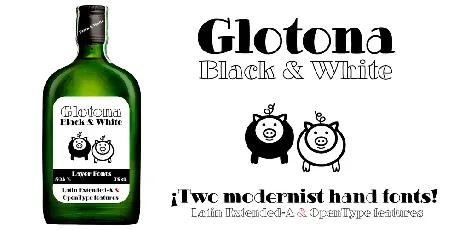 Glotona Black Free font