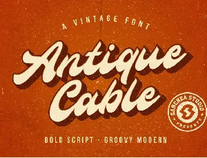 Antique Cable font