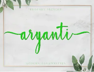 Aryanti-PERSONAL USE font