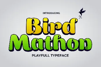 Birdmathon font