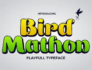 Birdmathon font