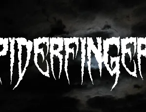 Spiderfingers font