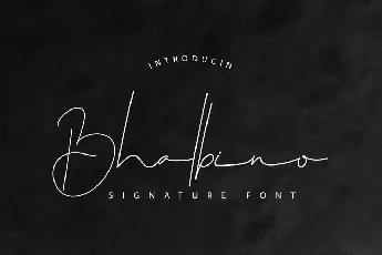 Bhalbino Demo font