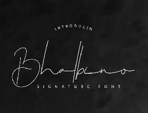 Bhalbino Demo font