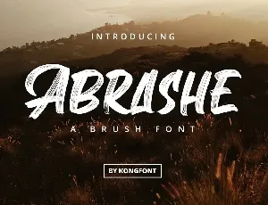 Abrashe Brush font