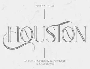 Houston Display font