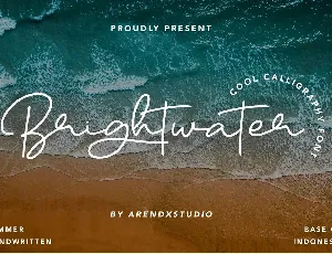 Brightwater font