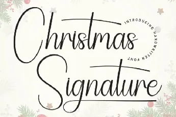 Christmas Signature Typeface font