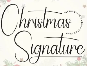 Christmas Signature Typeface font