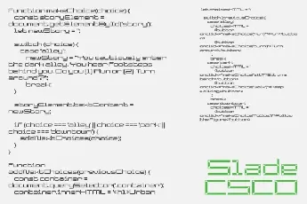 CS Slade font