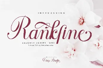 Rankfine Calligraphy Script font