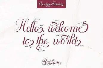 Rankfine Calligraphy Script font