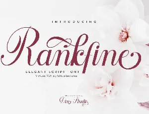 Rankfine Calligraphy Script font