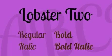 Lobster Two font