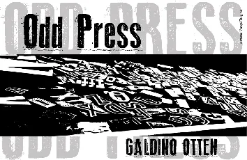 Odd Press font