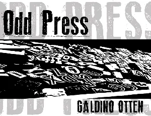 Odd Press font