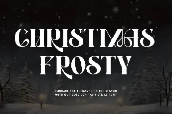 Christmas Frosty - Personal use font