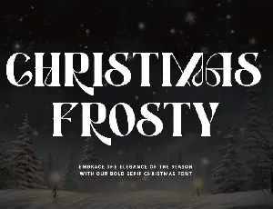 Christmas Frosty - Personal use font