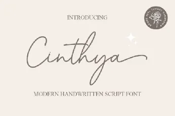 Cinthya Script font